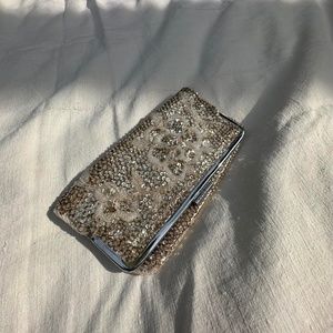 Beaded 50s/ 60s Silk Formal Clutch